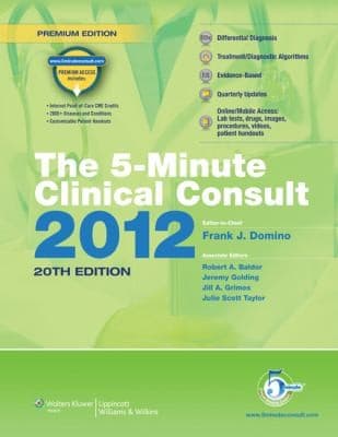 Tapa de The 5minute Clinical Consult 2012