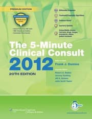 Tapa de The 5minute Clinical Consult 2012
