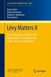 Tapa de L Vy Matters II Recent Progress in Theory and Applications
            
                Lecture Notes in Mathematics  L Vy Matters