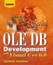 Tapa de Learn OLE DB development with Visual C++ 6.0