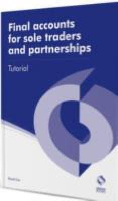 Tapa de Final Accounts for Sole Traders and Partnerships Tutorial