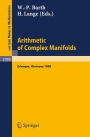 Tapa de Arithmetic of Complex Manifolds
            
                Lecture Notes in Mathematics