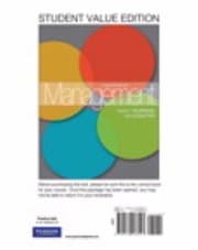 Tapa de Management Student Value Edition