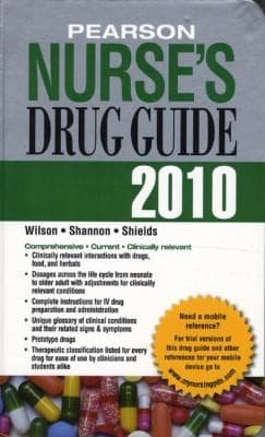 Tapa de Pearson Nurses Drug Guide 2010