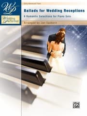 Tapa de Ballads For Wedding Receptions 9 Romantic Selections For Piano Solo