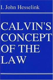 Tapa de Calvin's concept of the law
