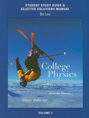 Tapa de Student Study Guide Selected Solutions Manual for College Physics Volume 2