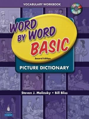 Tapa de Word By Word Basic Picture Dictionary Vocabulary Workbook