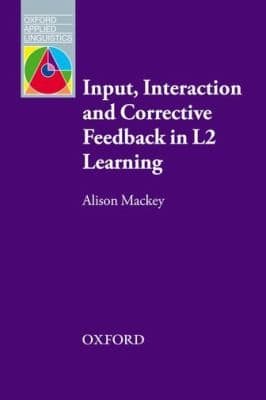 Tapa de Input Interaction  Corrective Feedback in L2 Learning