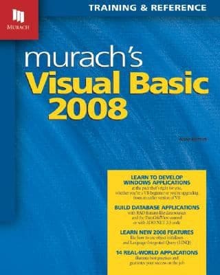 Tapa de Murachs Visual Basic 2008 Training Reference