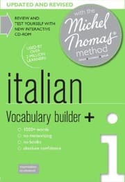 Tapa de Italian Vocabulary Builder with the Michel Thomas Method