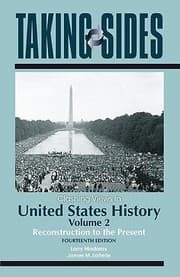 Tapa de Clashing Views in United States History Volume 2
            
                Taking Sides American History Vol II