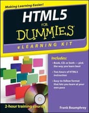 Tapa de Html5 For Dummies Elearning Kit