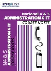 Tapa de National 45 Administration and IT Course Notes