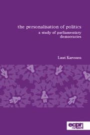 Tapa de The Personalisation of Politics
            
                ECPR Monographs