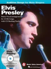 Tapa de Elvis Presley Pianovocal Arrangements For 10 Hit Songs With Cd Backing Tracks