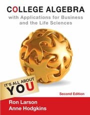 Tapa de College Algebra With Applications For Business And The Life Sciences