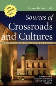 Tapa de Sources Of Crossroads And Cultures Since 1300 A History Of The Worlds Peoples