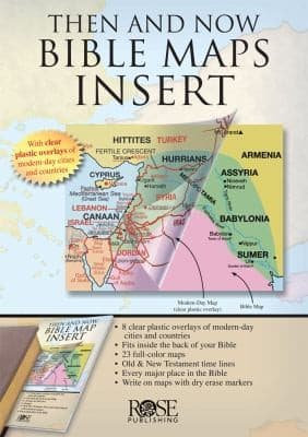 Tapa de Then and Now Bible Maps Insert