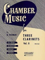 Tapa de Chamber Music for Three Clarinets Vol II