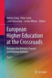 Tapa de European Higher Education at the Crossroads