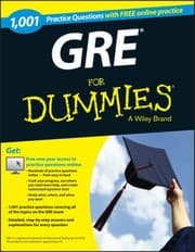 Tapa de 1001 GRE Practice Questions For Dummies