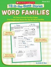 Tapa de FillInTheBlank Stories Word Families
