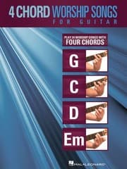 Tapa de 4Chord Worship Songs for Guitar Play 25 Worship Songs with Four Chords