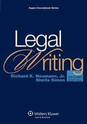 Tapa de Legal Writing