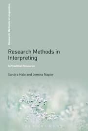 Tapa de Research Methods in Interpreting
Research Methods in Linguistics