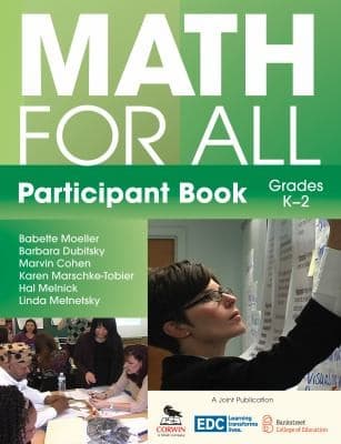 Tapa de Math for All Participant Book K 2