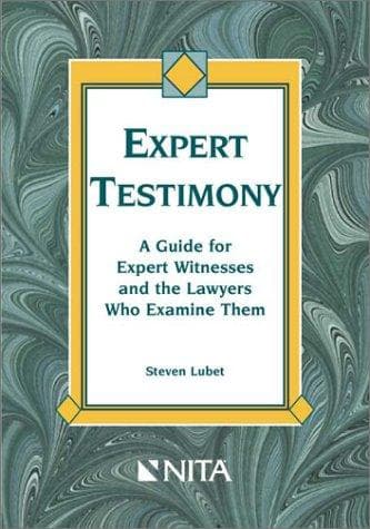 Tapa de Expert Testimony