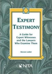 Tapa de Expert testimony