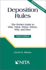 Tapa de Deposition rules