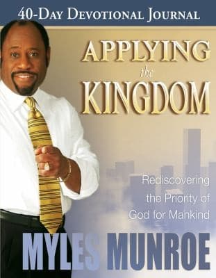 Tapa de Applying the Kingdom 40Day Devotional Journal
