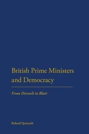 Tapa de British Prime Ministers And Democracy From Disraeli To Blair