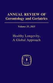 Tapa de Annual Review of Gerontology and Geriatrics Volume 33 2013