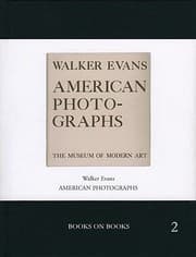 Tapa de Walker Evans American Photographs