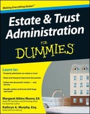 Tapa de Estate  Trust Administration for Dummies
            
                For Dummies Lifestyles Paperback