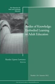 Tapa de Bodies Of Knowledge Embodied Learning In Adult Education