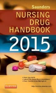 Tapa de Saunders Nursing Drug Handbook 2015