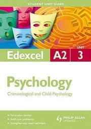 Tapa de Edexcel Psychology Unit 3  Criminological and Child Psychology