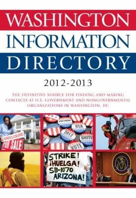 Tapa de Washington Information Directory 20122013