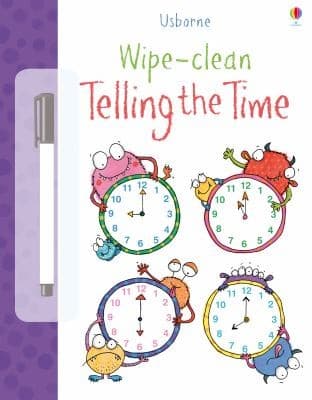 Tapa de Wipe Clean Telling the Time