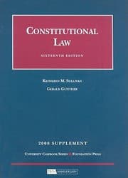 Tapa de Constitutional Law
            
                University Casebook Supplement
