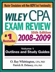 Tapa de Outlines and Study Guides
            
                Wiley CPA Examination Review Vol 1 Outlines  Study Guides