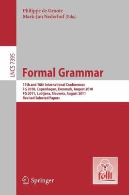Tapa de Formal Grammar
            
                Lecture Notes in Computer Science  Theoretical Computer Sci