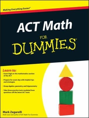 Tapa de Act Math For Dummies