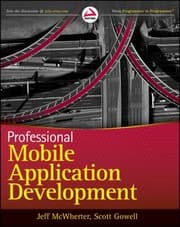 Tapa de Professional Mobile Application Development