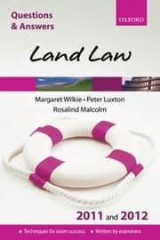 Tapa de Land Law
Questions Answers Oxford
